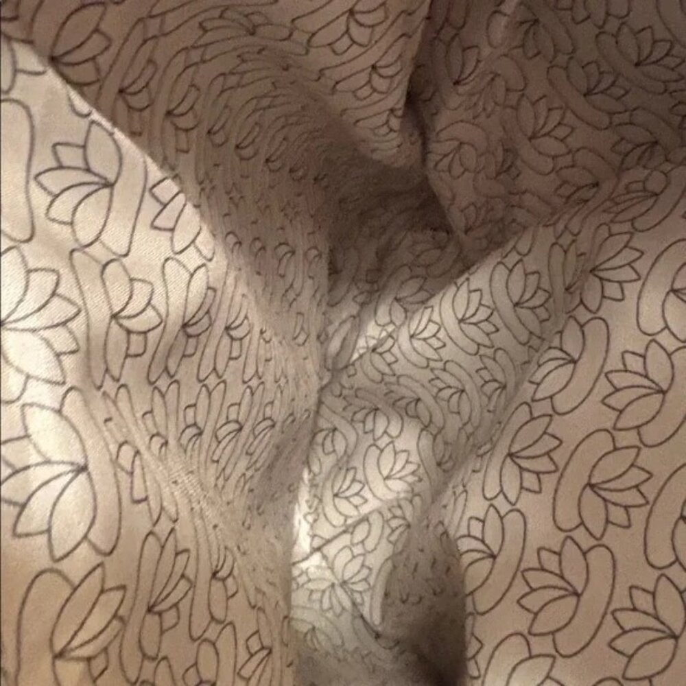 Lily Bloom Striped Tote Bag Recycled Material Multicolor With Brown Handles & Fl - Picture 4 of 8